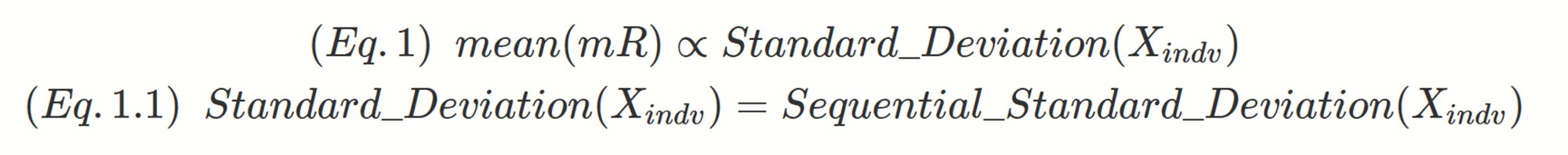 Moving Range Proportional to Standard Deviation